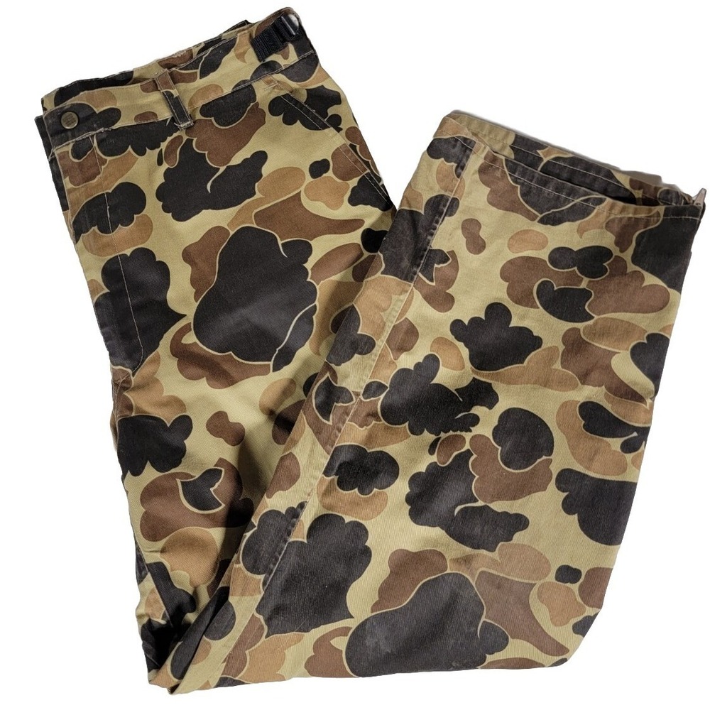 Columbia‎ Sportswear Pants Gore-Tex Duck Camo double knee Hunting XLarge vintage
